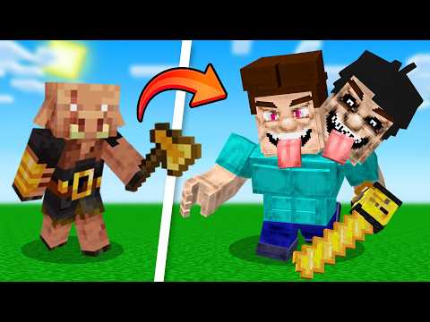 I remade Piglin into New Grotesque Steve  in minecraft