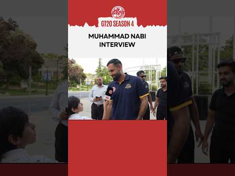 I interviewed Muhammad Nabi (Afghanistani cricketer) #muhammadnabi #gt20 #gt20canada #afghanistan