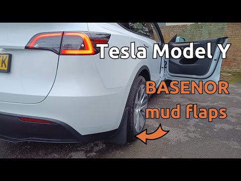 Fitting BASENOR mud flaps on a Tesla Model Y (plus product review)