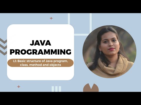 Basic structure of Java program, class, method and objects| Java | L1| Prof. Florence Simon