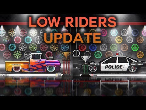 LOW RIDERS UPDATE (NEW CARS, WHEELS, TIRES, MORE) - PIXEL CAR RACER
