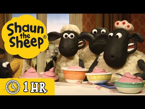 Shaun the Sheep 🐑 Full Episodes 🍨 Food & Giant Sheep 🍅 Cartoons for Kids