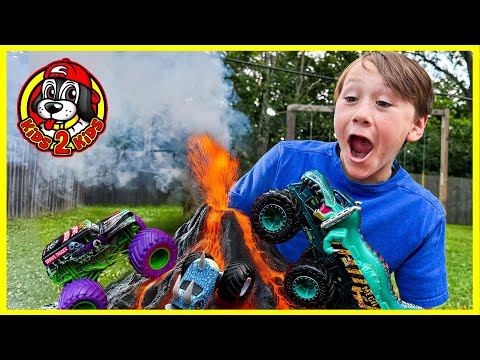 Monster Jam & Hot Wheels Monster Trucks 🌋 VOLCANO EXPLOSION COMPILATION