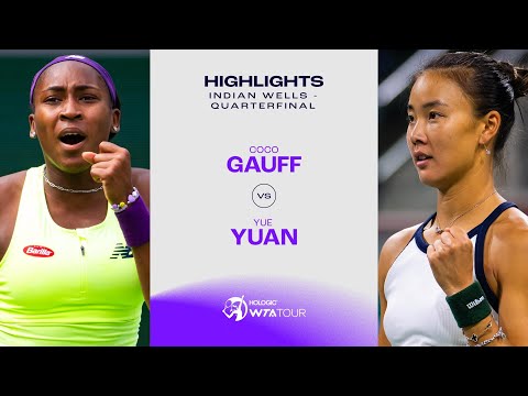 Coco Gauff vs. Yue Yuan | 2024 Indian Wells Quarterfinal | WTA Match Highlights