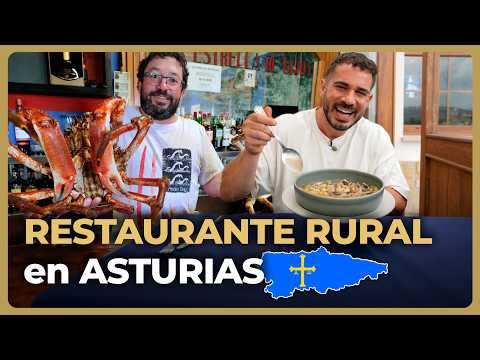 Probando RESTAURANTE GOURMET de PUEBLO en ASTURIAS: MARISCO y COMIDA TRADICIONAL!!!