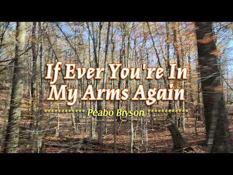 IF EVER YOU’RE IN MY ARMS AGAIN – (4k Karaoke Version) – in the style of Peabo Bryson