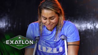 Entre lágrimas, Azules despiden a Lizli tras lesionarse en Exatlón. | Exatlón México 2022