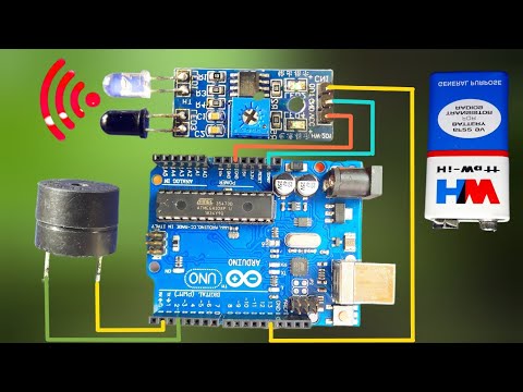 how to connect IR sensor to arduino with buzzer