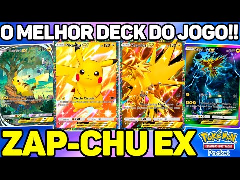 O MELHOR DECK DO POKÉMON TCG POCKET !! Pikachu EX & Zapdos EX Deck