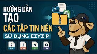 📦 Cách Tạo Tệp Lưu Trữ Bằng ezyZip Trực Tuyến Miễn Phí | Không Cần Cài Đặt Phần Mềm