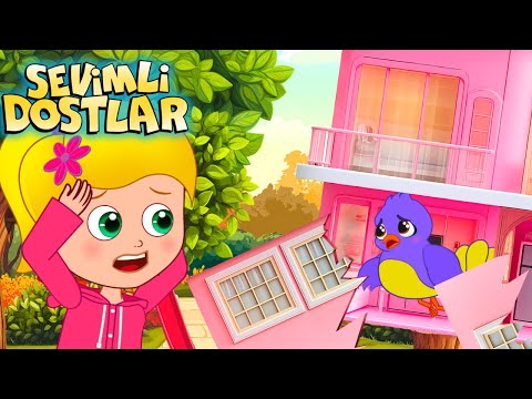 Mini Mini Bir Kuş💖 Sevimli Dostlar Kuş Evi Yapıyor🏠 Bebek ve Çocuk Şarkıları