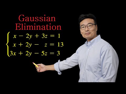 Solving 3 Equations Using Gaussian Elimination