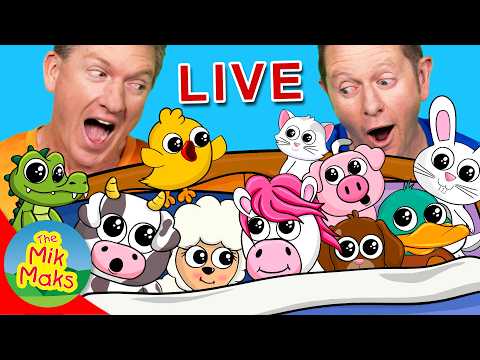 🔴 Continuous Mik Maks Kids Songs 24/7 for Toddlers | Sing Dance & Giggle with Family Songs