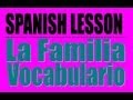 Exploring Spanish Family Vocabulary