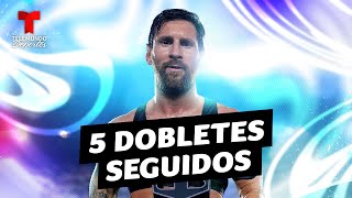 ¡Leo Messi marca su quinto doblete consecutivo en la MLS! | Telemundo Deportes
