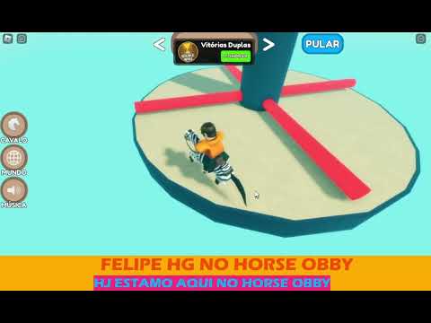 JOGANDO HORSE OBBY SEGUNDA GAMEPLAY AQUI NO ROBLOX