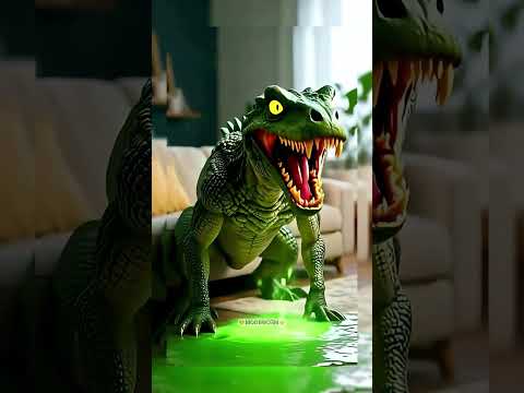 🐱💥🦎Kitten and the Big GIANT LIZARD🚨😲#animation #supercattales #catfunny #cat #supercattalespaws