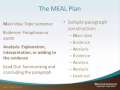 MEAL Paragraph Structure and Analysis
