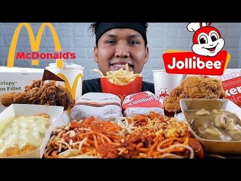 MCDO VS JOLLIBEE Mukbang ASMR | Team Love ko to o Langhap Sarap ka?