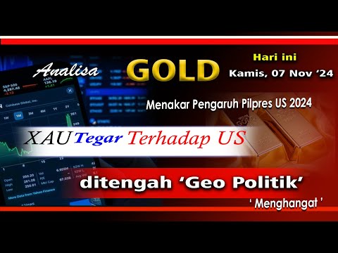 Analisa XAU Hari ini Kamis 07 Nov '24 II Menakar Kekuatan Pilpres US 2024, XAU akan Tegar..?