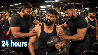 24 HOURS INSIDE GYM 💪 सबसे मुश्किल Challenge 🫨