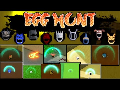 *EXACT LOCATIONS* 9 EGGS Easter THE HUNT EGG HUNT EVENT Shindo Life Roblox + CODES + Private Servers