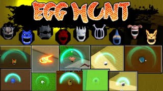 *EXACT LOCATIONS* 9 EGGS Easter THE HUNT EGG HUNT EVENT Shindo Life Roblox + CODES + Private Servers