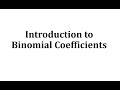 Understanding Binomial Coefficients