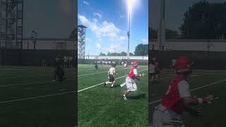 Ohio State 2027 quarterback commit Brady Edmunds throws at a Buckeye recruiting camp