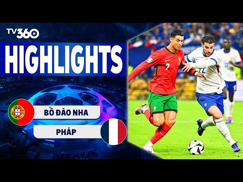 HIGHLIGHTS BỒ ĐÀO NHA VS PHÁP: CÚ SÚT PEN ĐỊNH MỆNH, RONALDO THÊM 1 LẦN LỠ HẸN