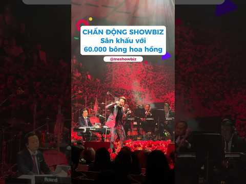 Sân khấu 60 ngàn hoa hồng của Hà Anh Tuấn #giaitri #meshowbiz
