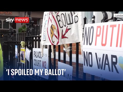 'I spoiled my ballot' - Russians head to embassy in London to vote in presidential election