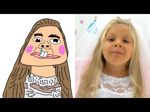 Diana and Funny Stories for Girls | Funny Cartoon Drawing Meme | Diana and Roma