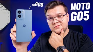Moto G05! o celular mais BARATO da MOTOROLA vale a pena? Unboxing e Impressoes