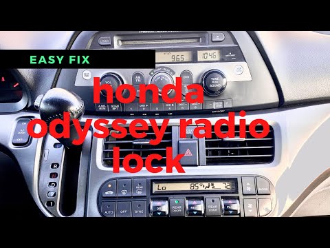 2006 honda odyssey radio code 1