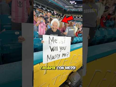 La ANCIANA QUE CASI SE CASA CON MESSI #opentracks #shorts