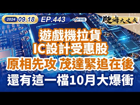 中視【股海大丈夫】20240918#陳建誠：遊戲機拉貨IC設計受惠股 原相先攻 茂達緊追在後 還有這一檔10月大爆衝#中視 #中視新聞 #股海大丈夫 #永誠國際投顧