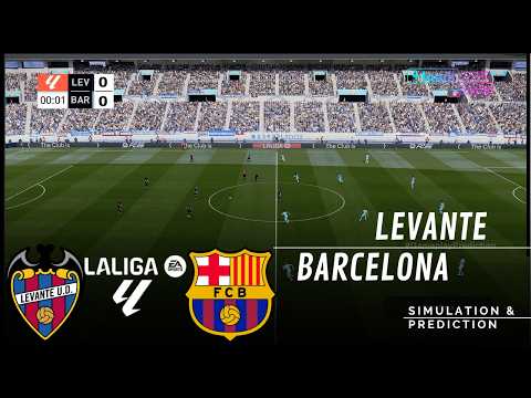 Levante vs Barcelona LALIGA 26/27 ✅ | Partido Completo Simulación/Predicción