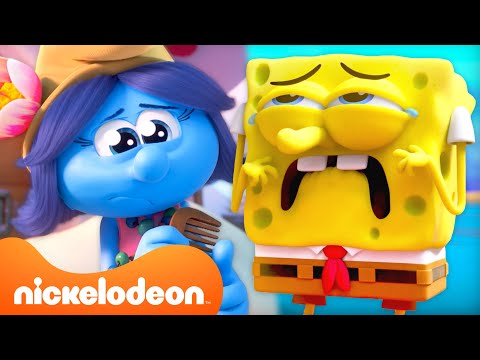 السنافر ضد سبونج بوب: من يصبح أكثر عاطفية؟ 😭 | مقطع مدته 60 دقيقة | Nickelodeon Arabia