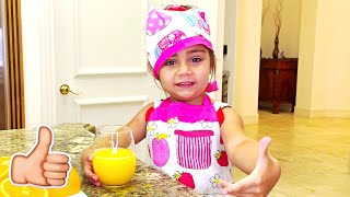Mia memasak sarapan untuk Nastya dan Artem – cerita anak-anak