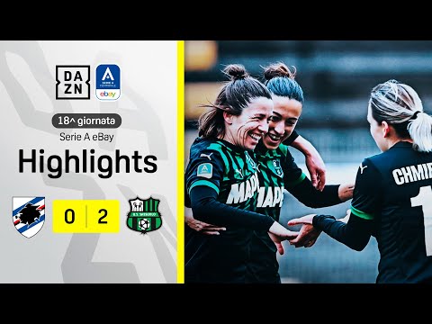 SABATINO + CLELLAND: Sampdoria-Sassuolo Women 0-2 | Serie A Femminile eBay | DAZN Highlights