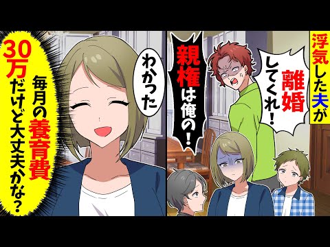【スカッと】浮気した夫「離婚してくれ！親権は俺のもの！」→私（何も知らないんだなぁw）実は…【アニメ】【スカッとする話】