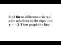 Understanding Integer Solutions and Graphing