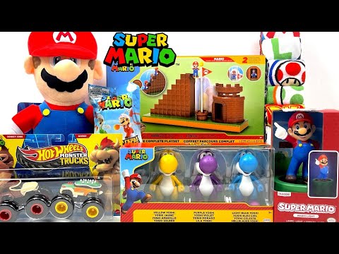 Super Mario Bros Toy Collection Unboxing Review | ASMR