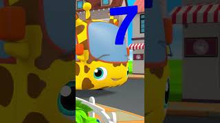 🚍 10 Little Buses Go Vroom Vroom! | Counting Song for Kids! #Shorts #Viral #Kidscartoons