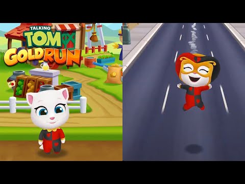 Talking Tom Gold Run - CARNIVAL ANGELA - Walkthrough Gameplay  [iOS, Andoid]