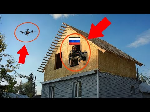 Ukrainian FPV Drones Destroys Russian Houses, Russian Tank Crushes its Own Teammate! Best Moments!