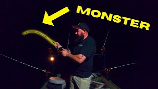 This Fish DESTROYED Us! Catfishing at Night in the Spawn | Jon Boat Catfishing