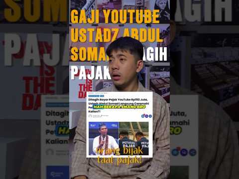 Gaji YouTube Ustadz Abdul Somad Ditagih Pajak #shorts #truestory