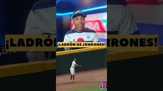 La jugada de Mauricio Dubón robándose un jonrón #narracion #mlb #beisbol